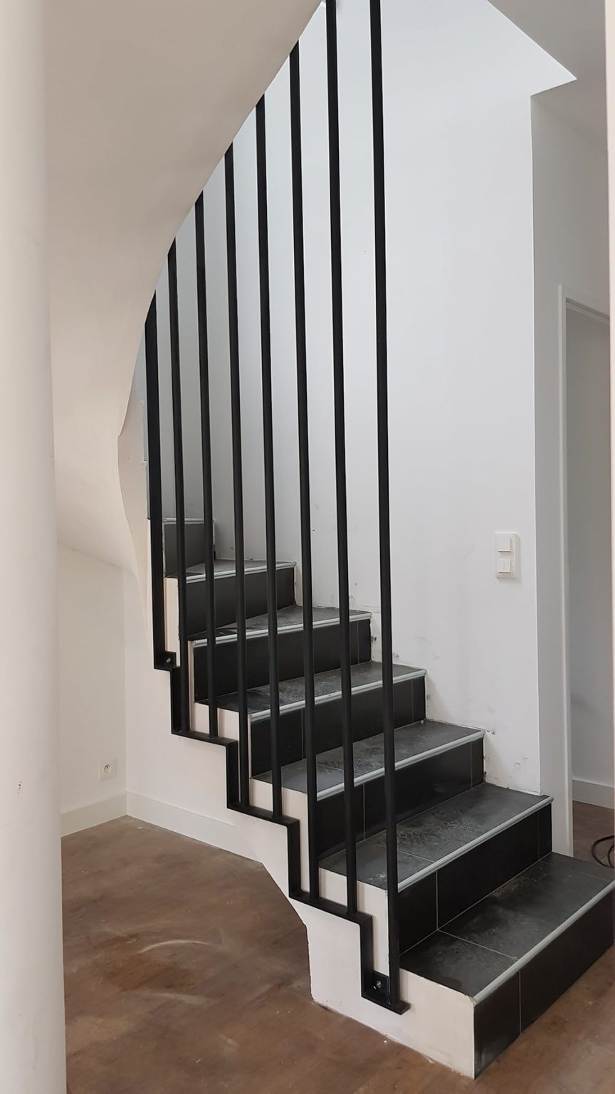 Garde-corps sur escalier - Fer & Tendance